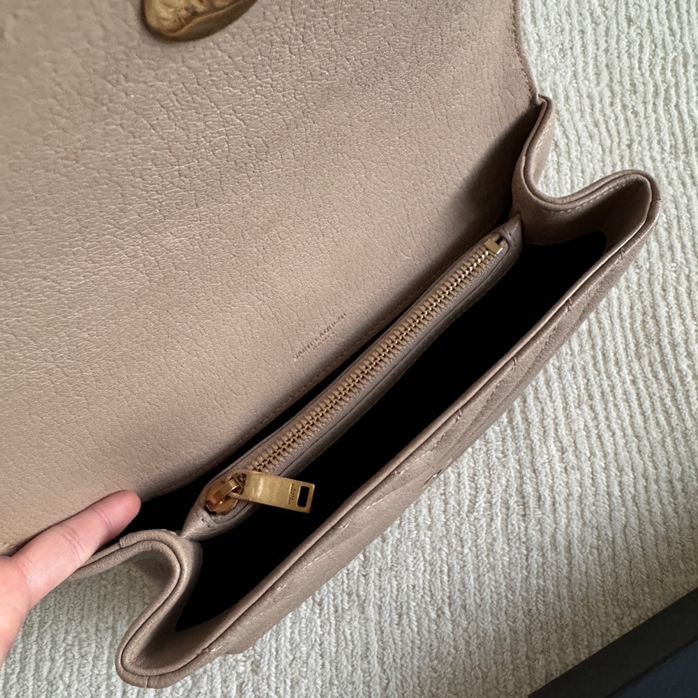 YSL Medium College Bag - Rare Taupe Color - Picture 15 of 16